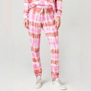 NWT 🏷️Sundry Women's Small Sweatpants in Pink/Wine Tiedy